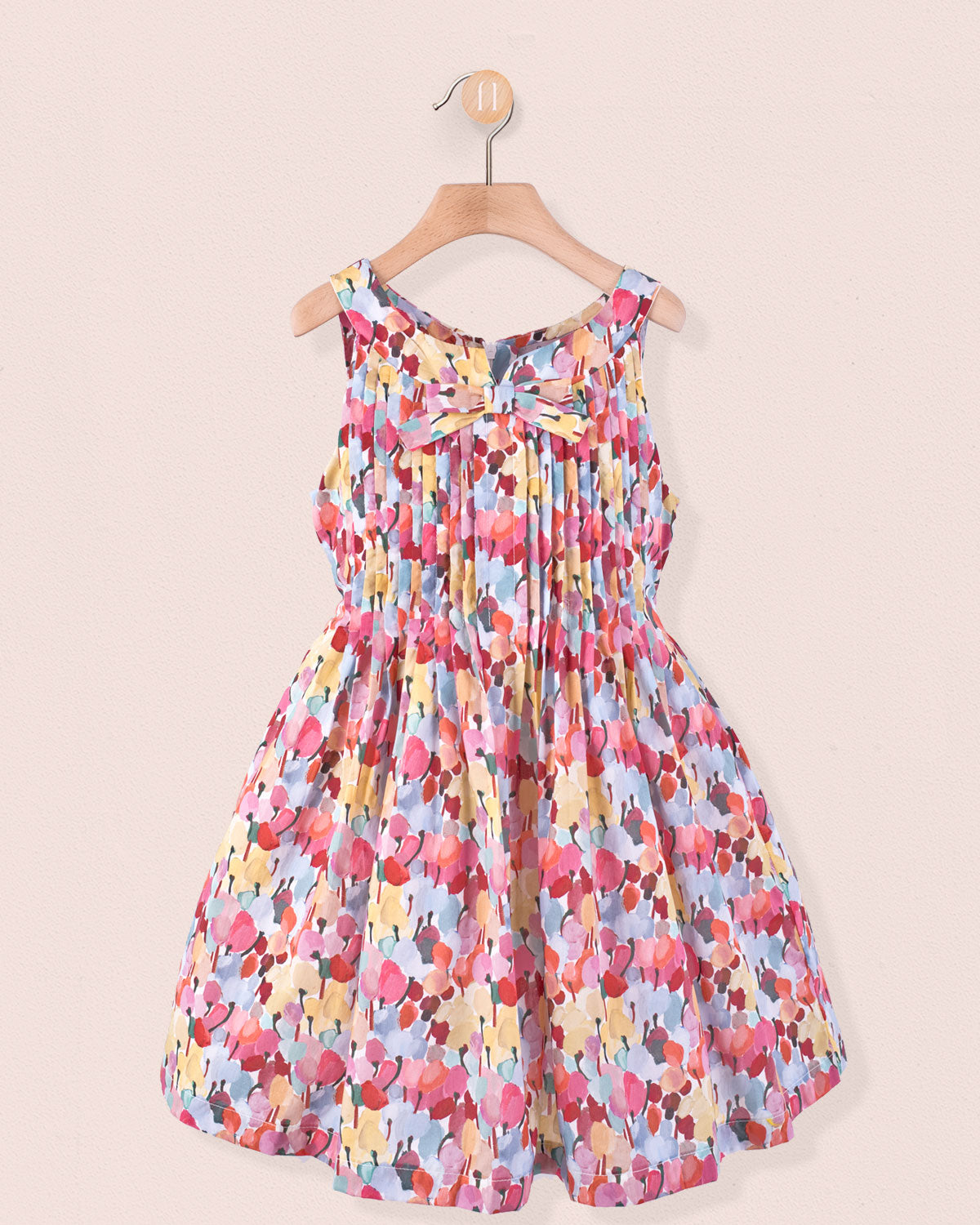 Biarritz Liberty Tulip Fields Coral Dress